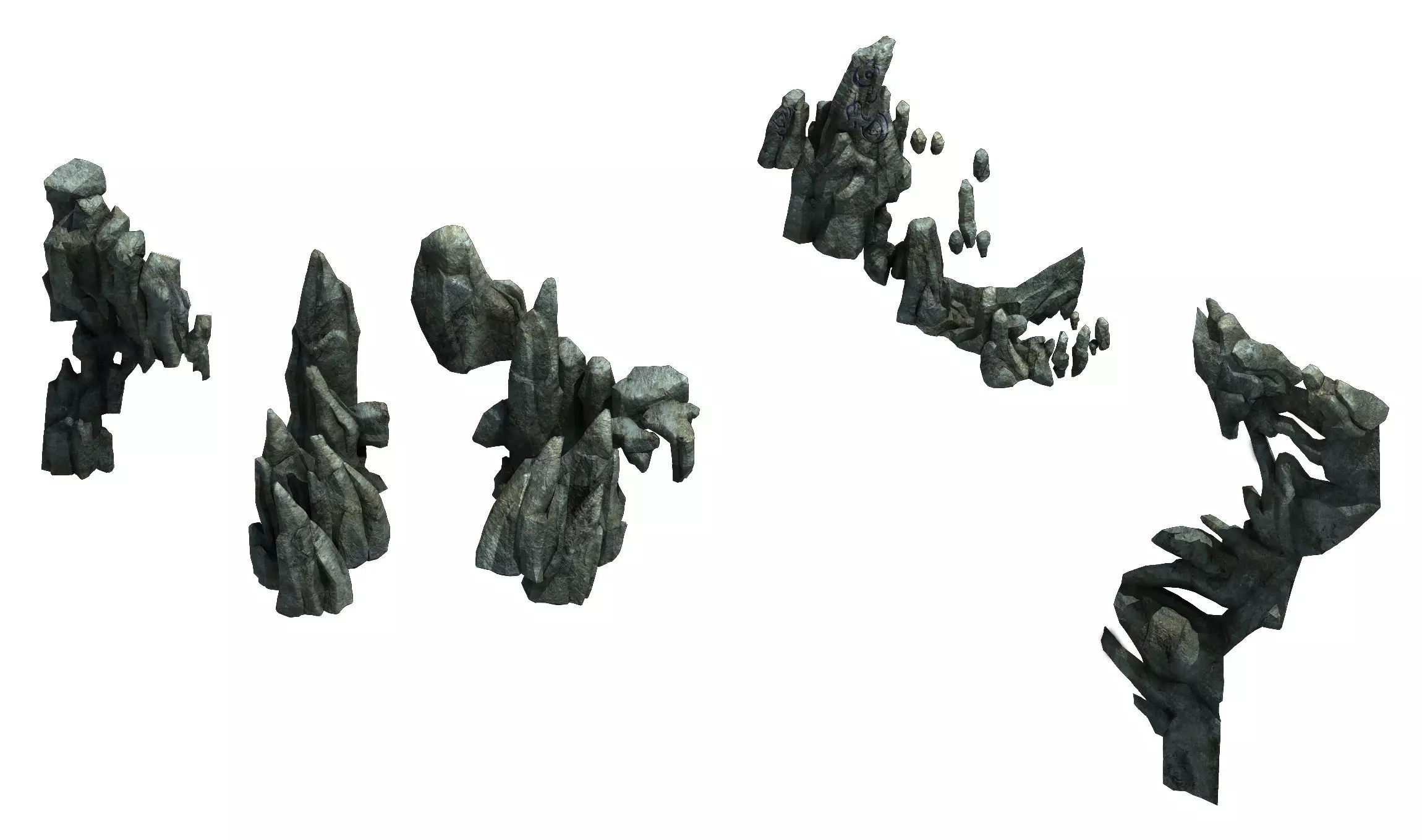 Magic Palace - mountain gravel 07 3D model_0