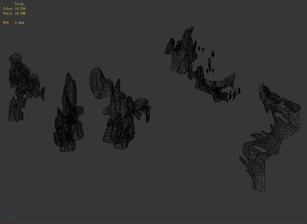 Magic Palace - mountain gravel 07 3D model_2