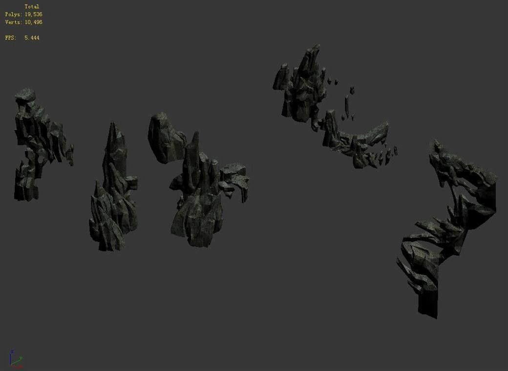 Magic Palace - mountain gravel 07 3D model_3