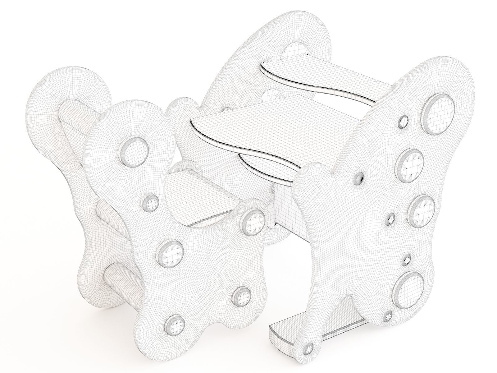 Children table 3D model_1