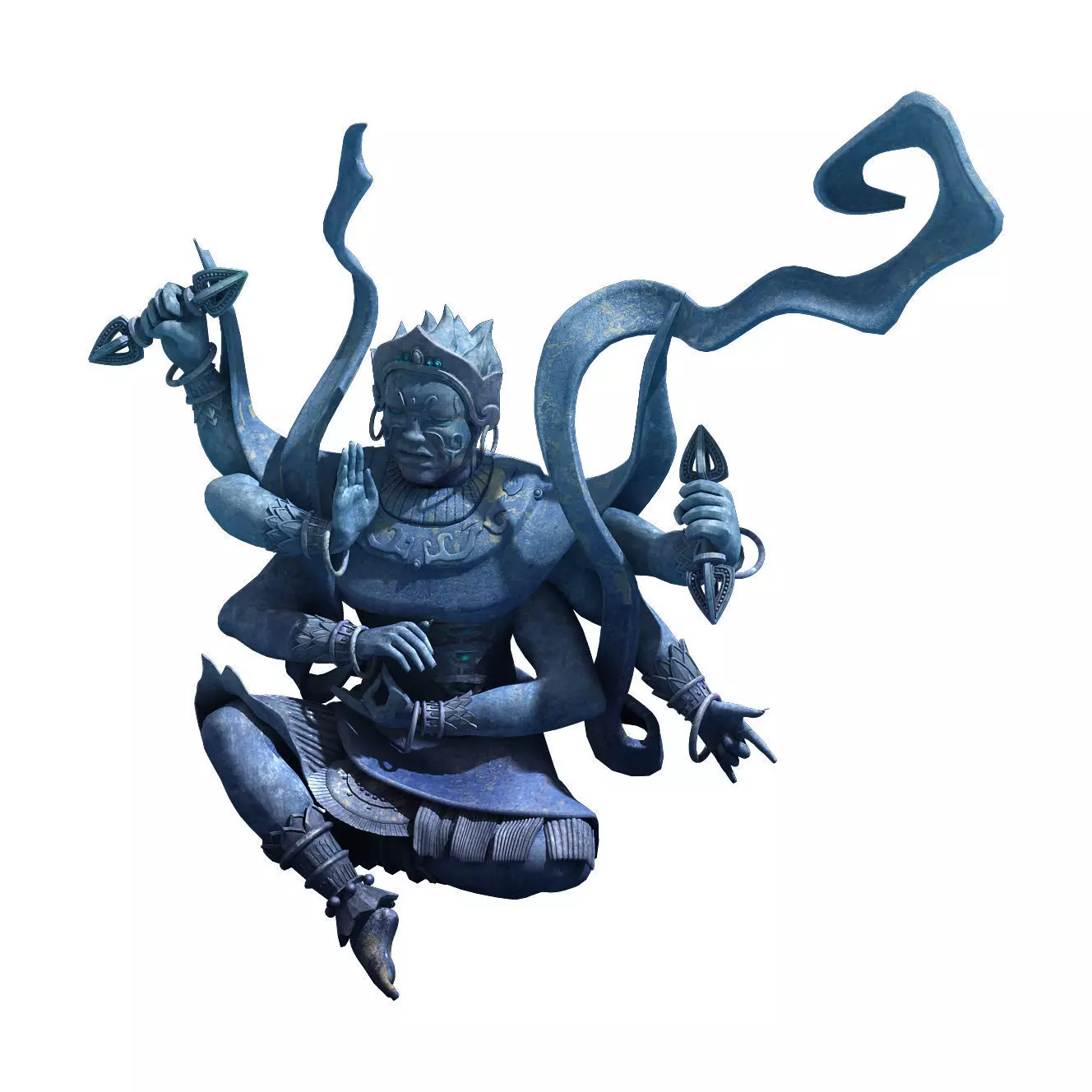 Magic Palace - Religion - Buddha stone 01 3D model_0