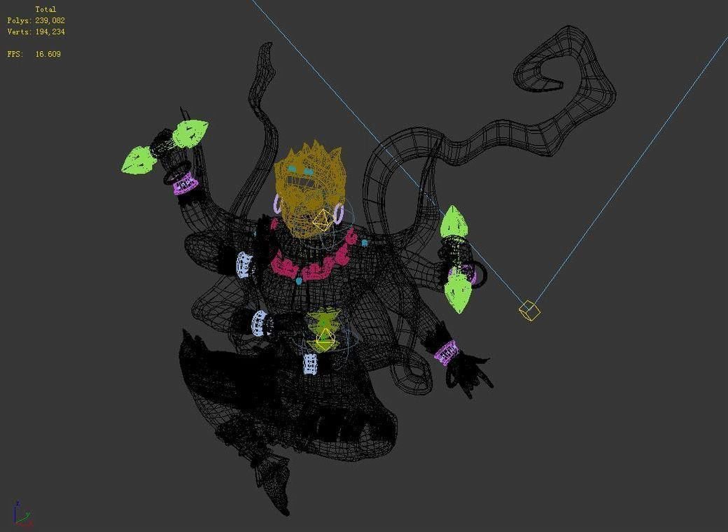 Magic Palace - Religion - Buddha stone 01 3D model_3