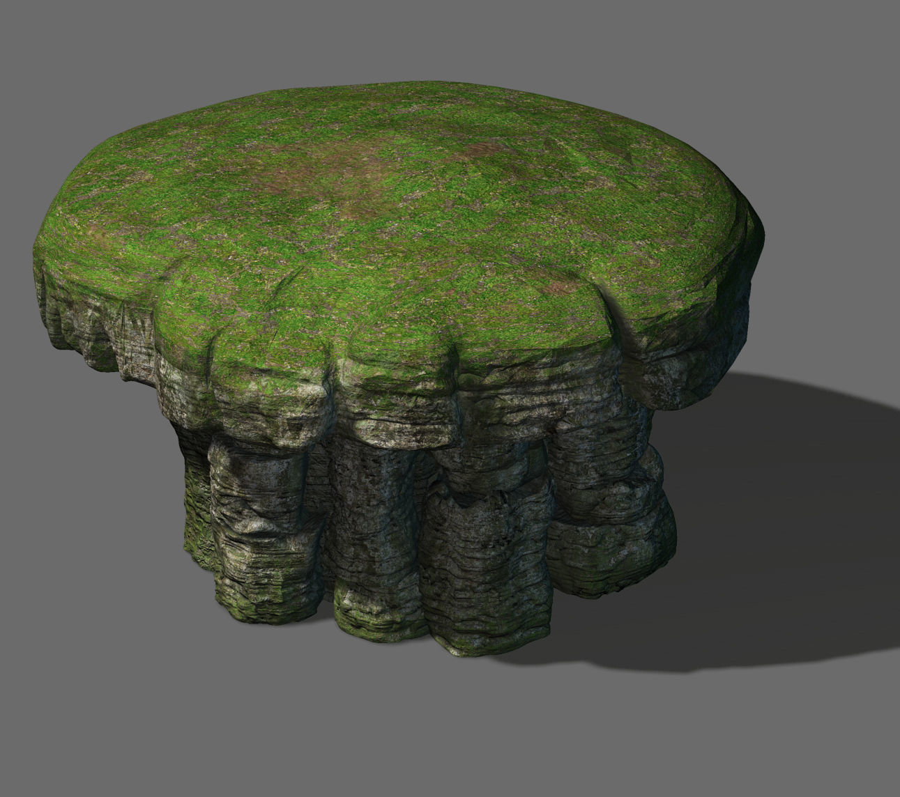 Mountain Hengshan - mushroom stone 02 3D model_2