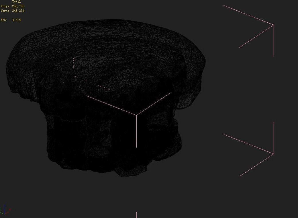 Mountain Hengshan - mushroom stone 02 3D model_4