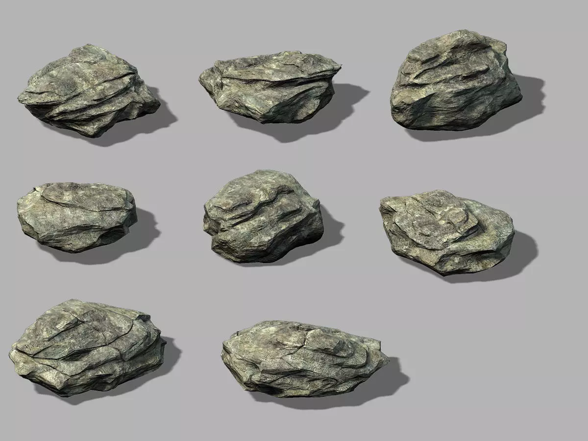 Mountain Hengshan - Stone 02 3D model_0