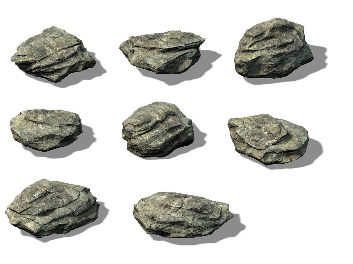 Mountain Hengshan - Stone 02 3D model_1