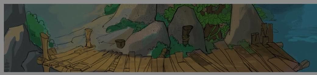 Broken - Wooden Bridge - Stone 03 3D model_2