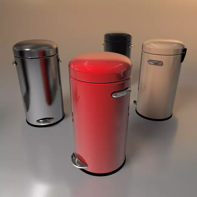 Trash bin 3D model