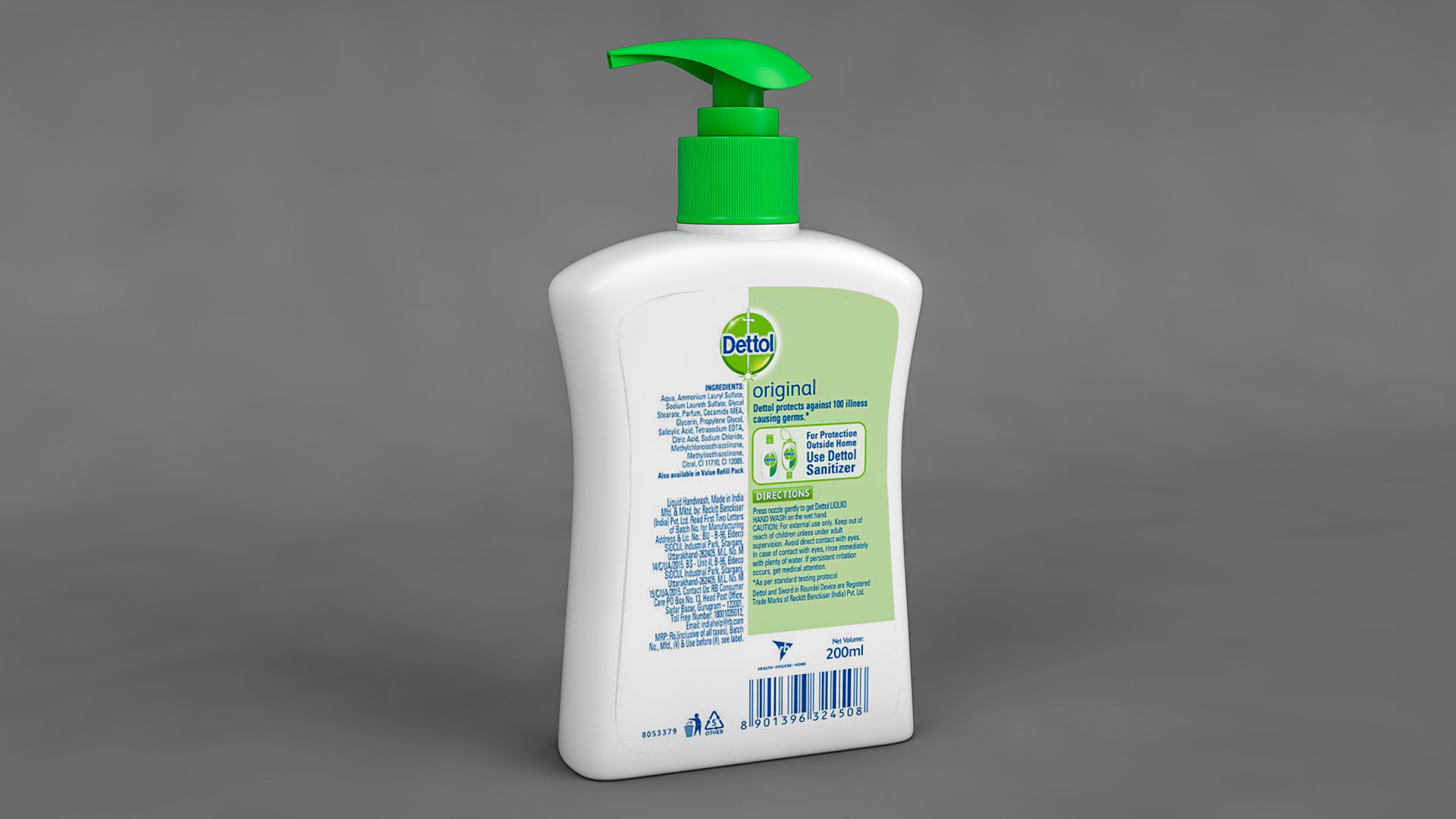 Liquid Hand Wash 3D model_8