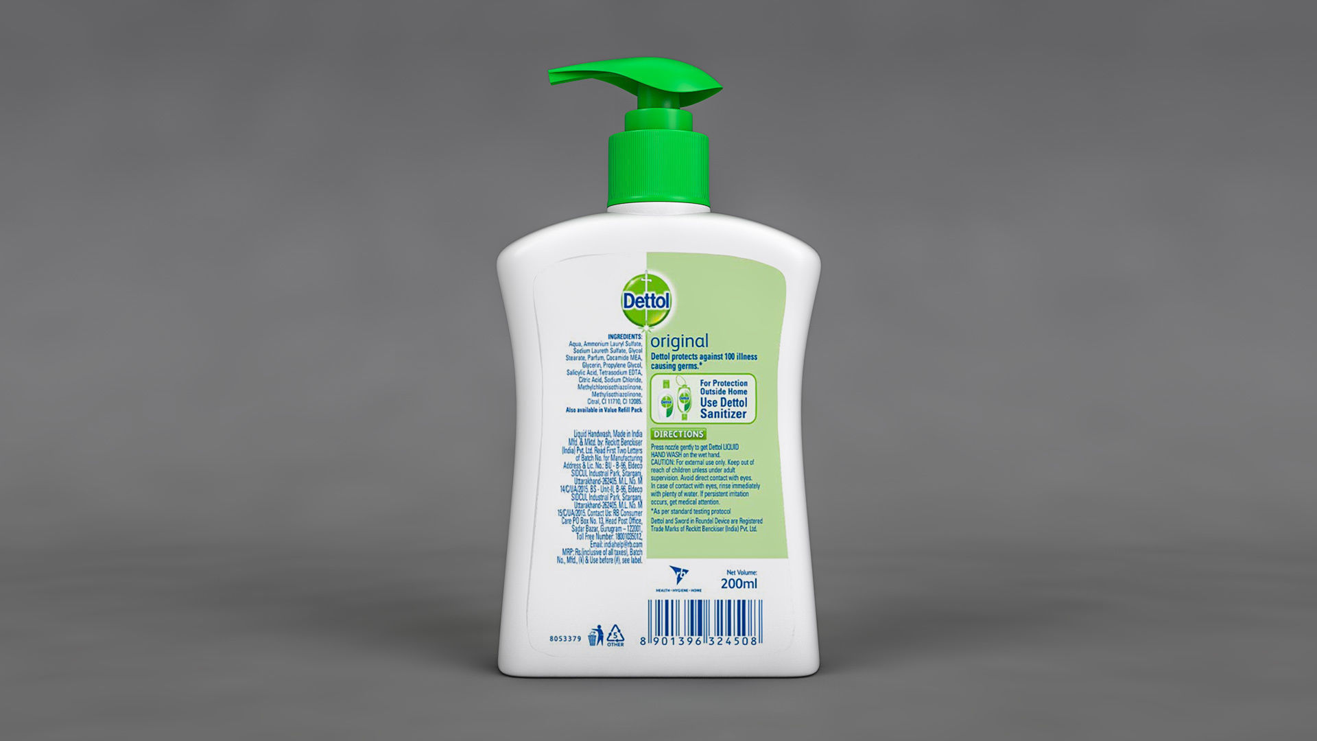 Liquid Hand Wash 3D model_1