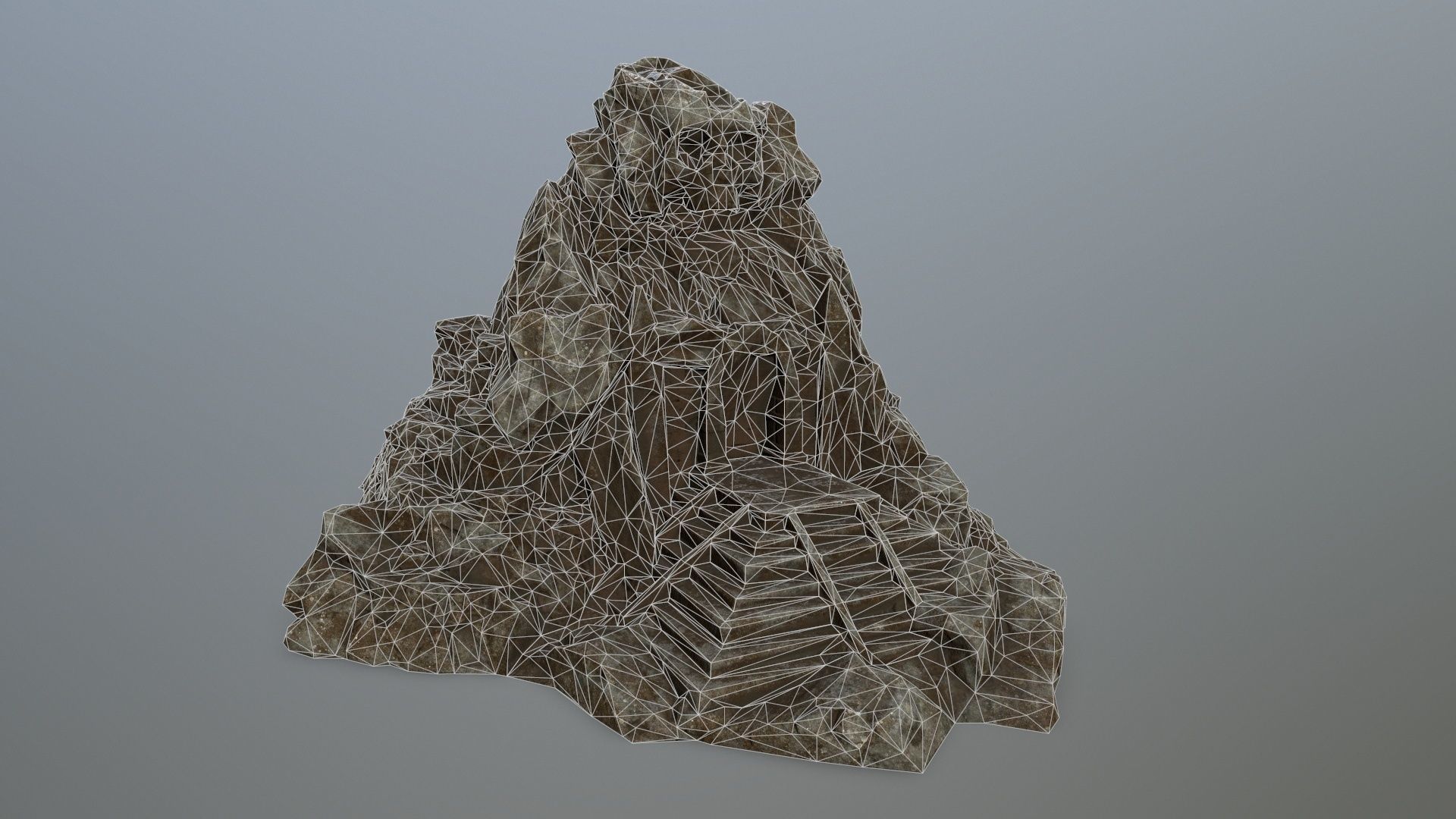 skull gate Low-poly 3D model_9