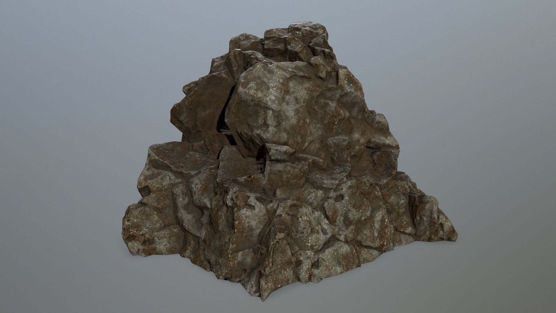 skull gate Low-poly 3D model_3