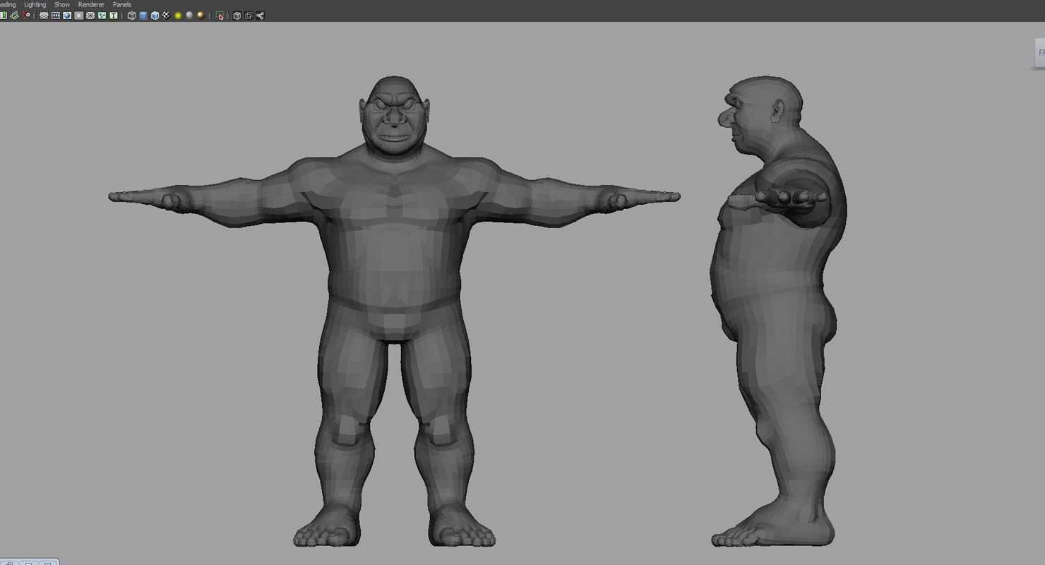 monster 3d model skull with teeth 3D model_11