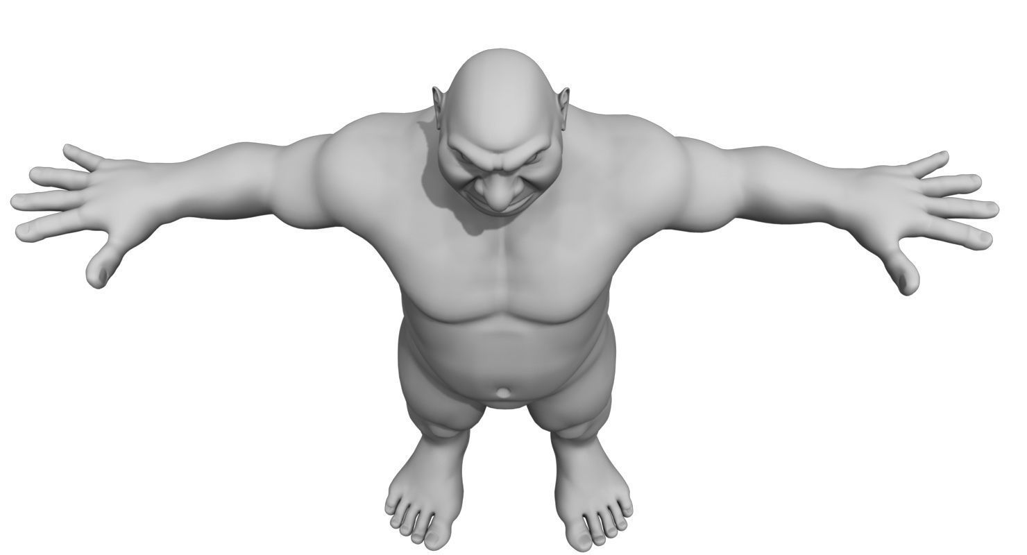 monster 3d model skull with teeth 3D model_10