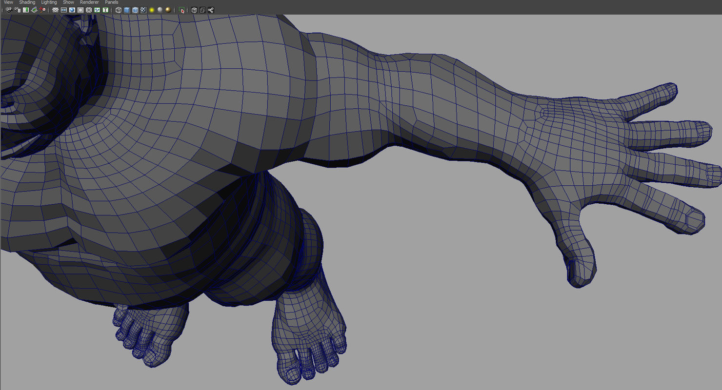 monster 3d model skull with teeth 3D model_3