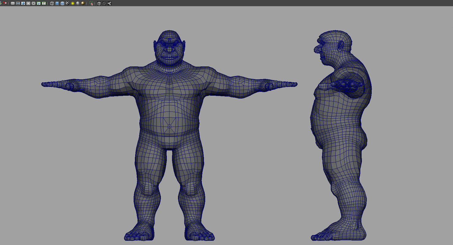 monster 3d model skull with teeth 3D model_12