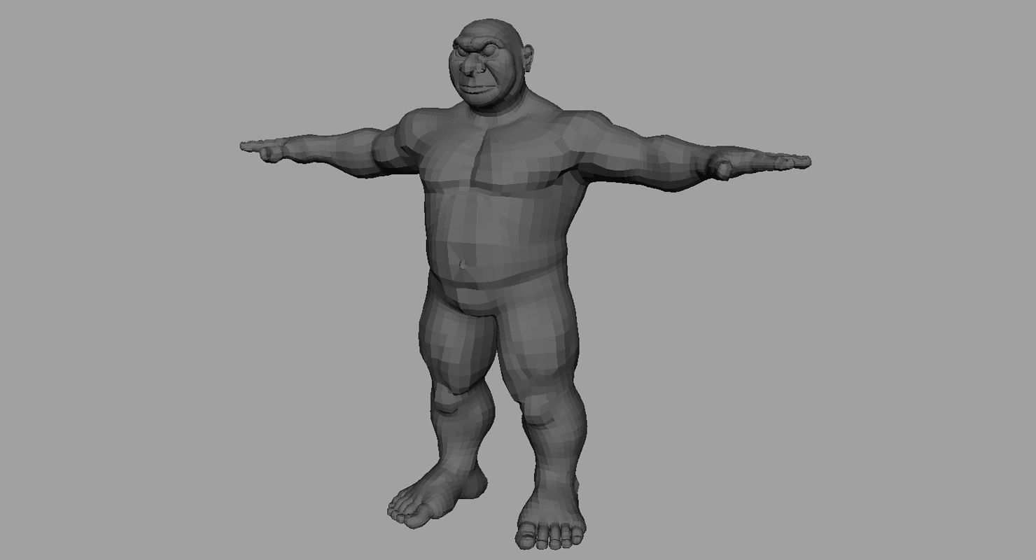 monster 3d model skull with teeth 3D model_2