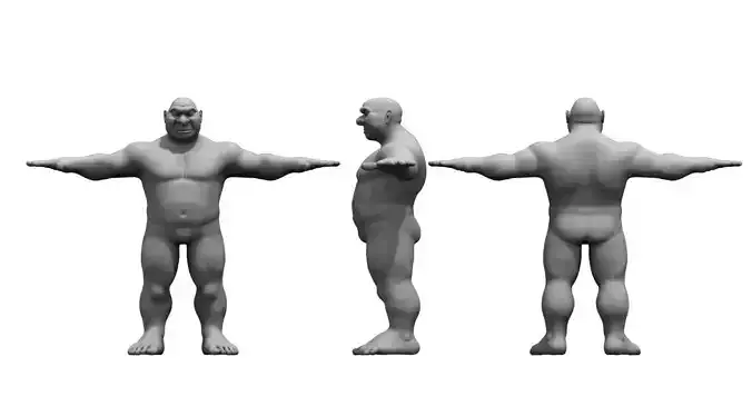 monster 3d model skull with teeth