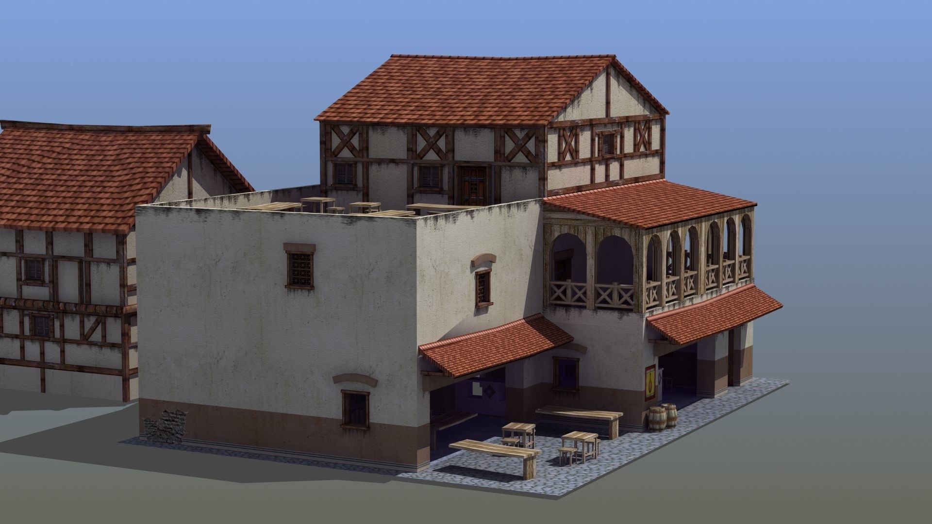 Old Tavern 3D model_10
