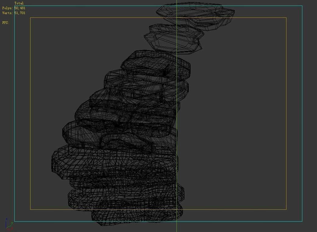 Qu You Path - Stairway 03 3D model_5