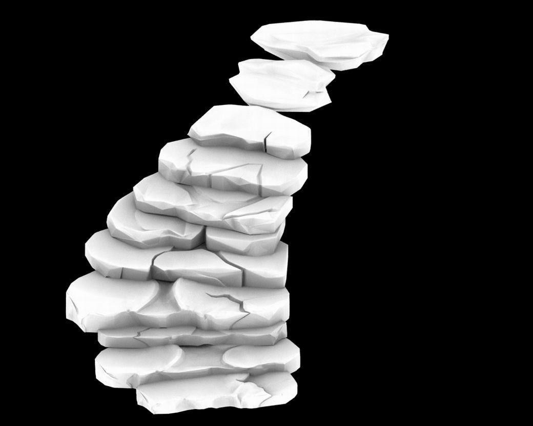 Qu You Path - Stairway 03 3D model_2