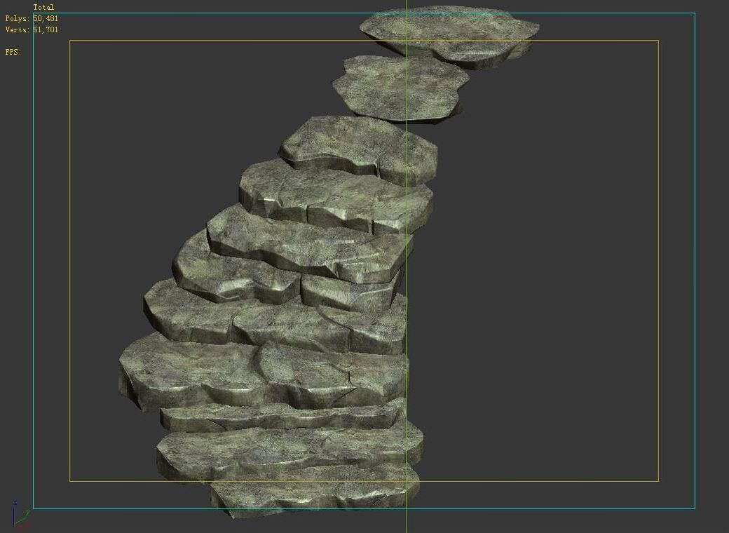 Qu You Path - Stairway 03 3D model_6