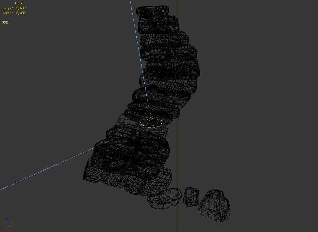 Qu You Path - Stairway 04 3D model_5