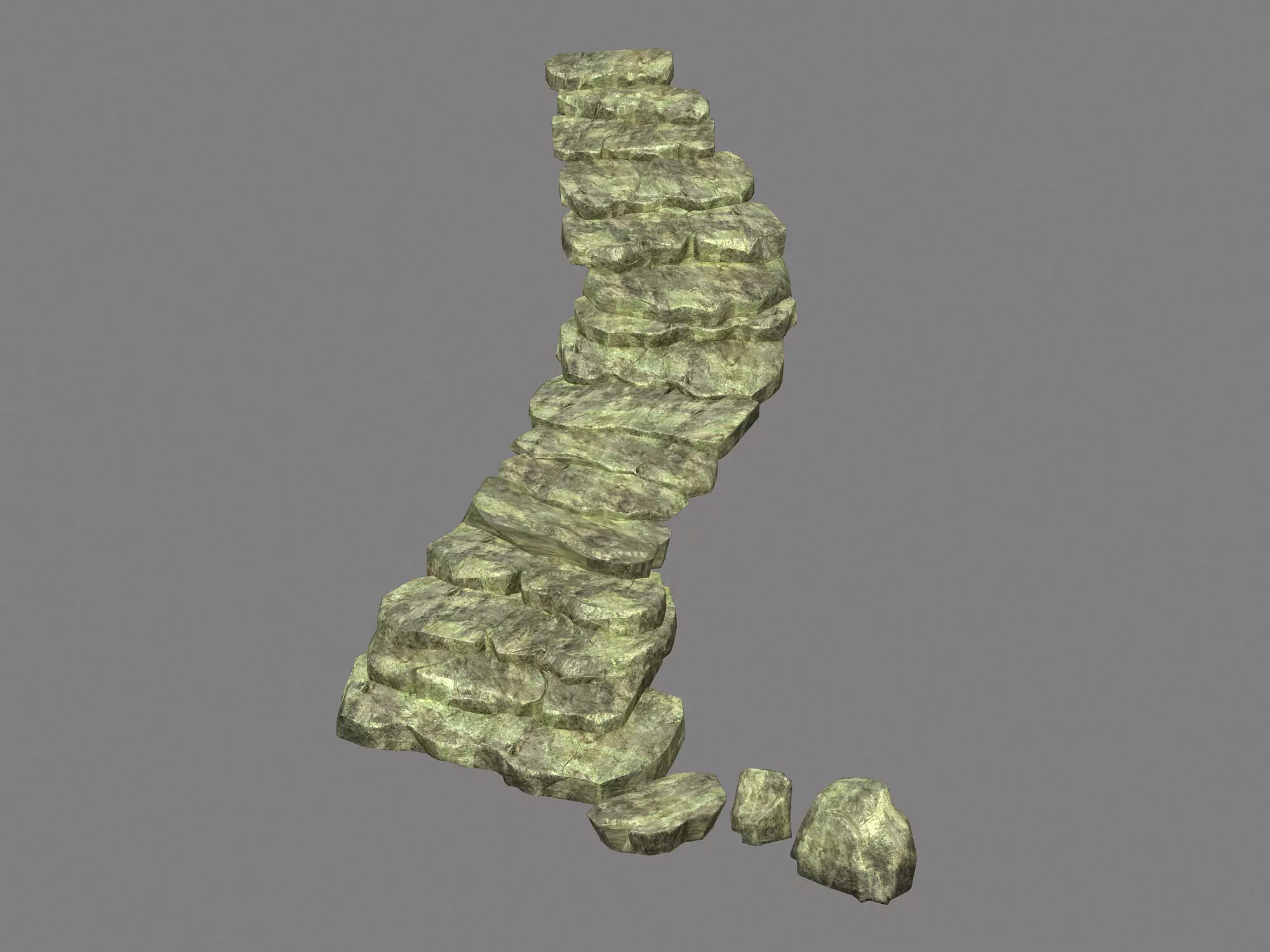 Qu You Path - Stairway 04 3D model_0