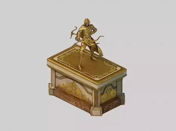 Human Ranger Area - Statue 03 3D model