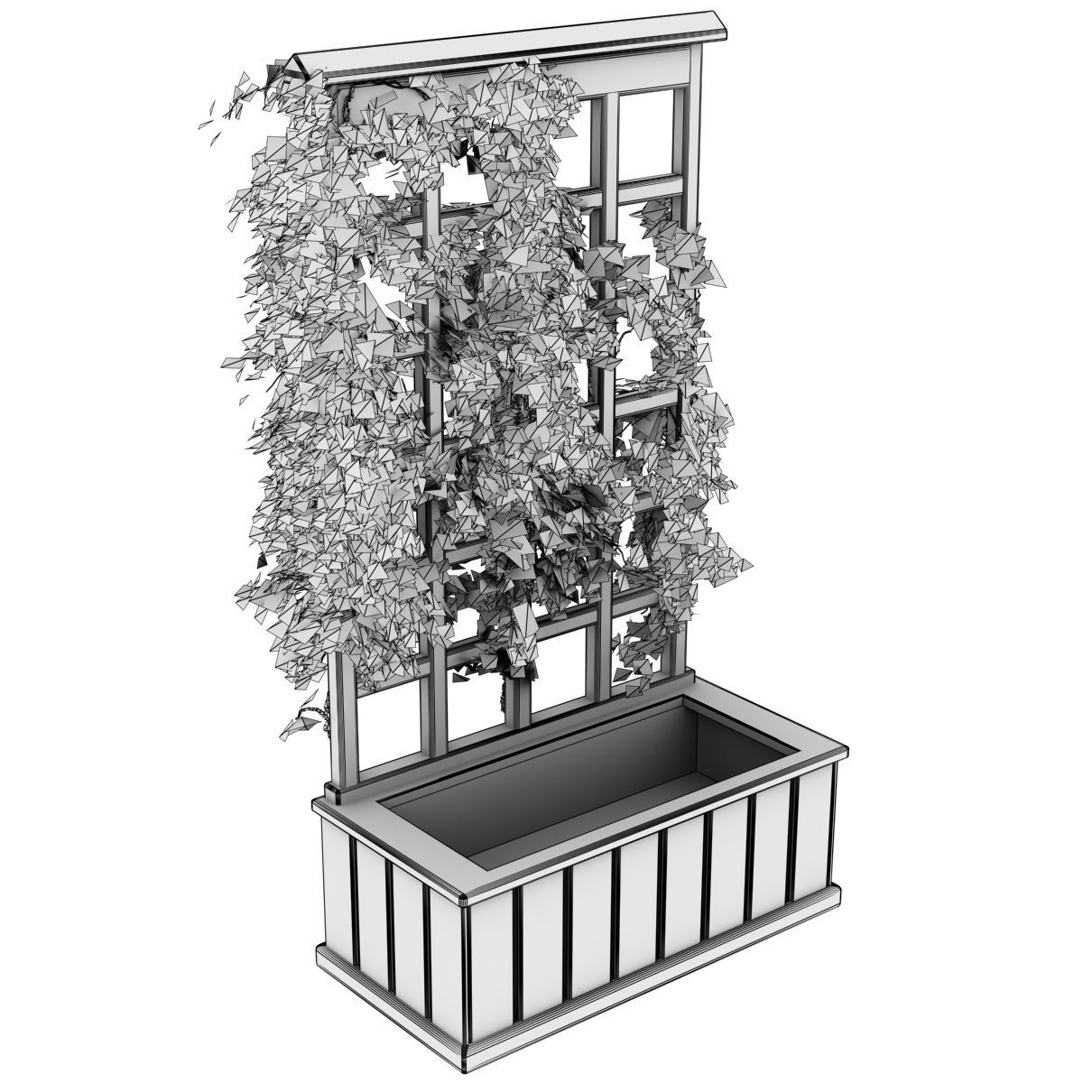 Trellis Planter 3D model_5