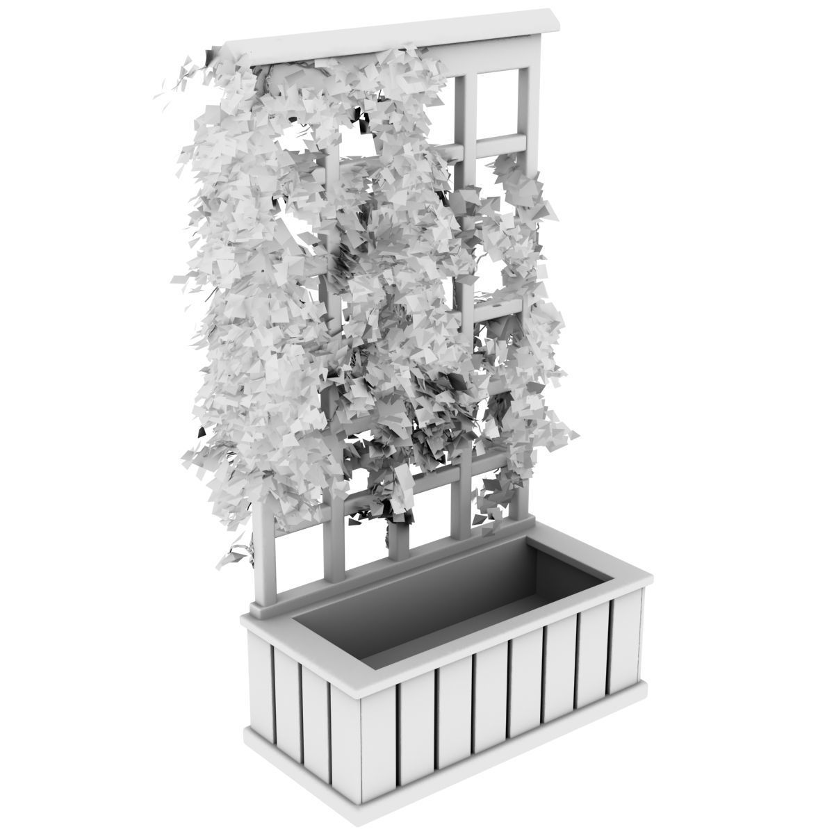 Trellis Planter 3D model_4