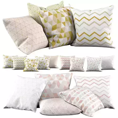 Pillow set 26 Golden pattern