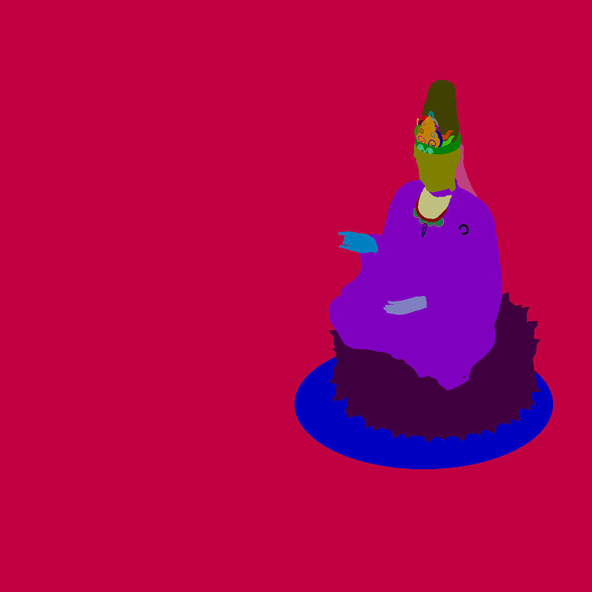 Forest - Religion - Buddha Image 03 3D model_3