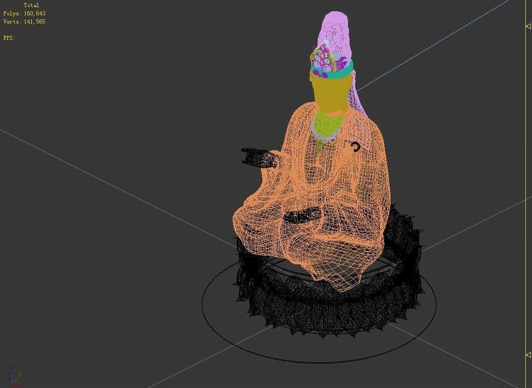 Forest - Religion - Buddha Image 03 3D model_5