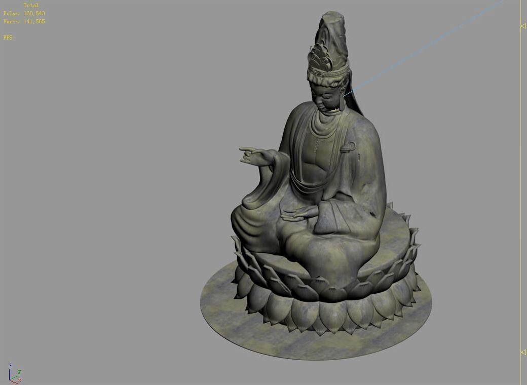 Forest - Religion - Buddha Image 03 3D model_6