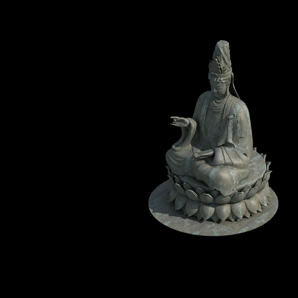 Forest - Religion - Buddha Image 03 3D model_1