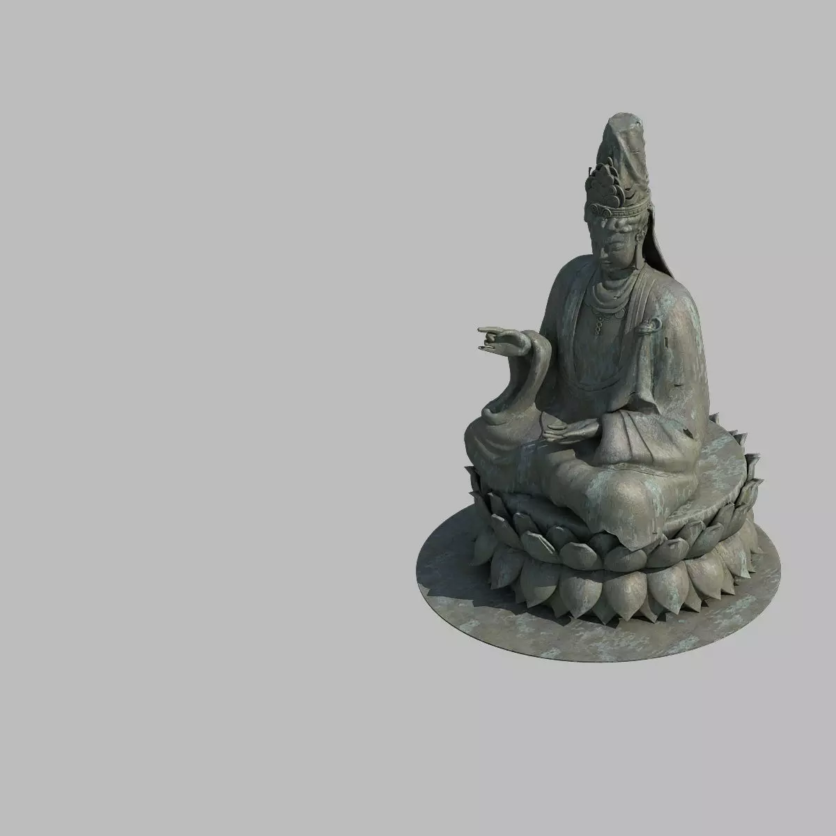 Forest - Religion - Buddha Image 03 3D model_0