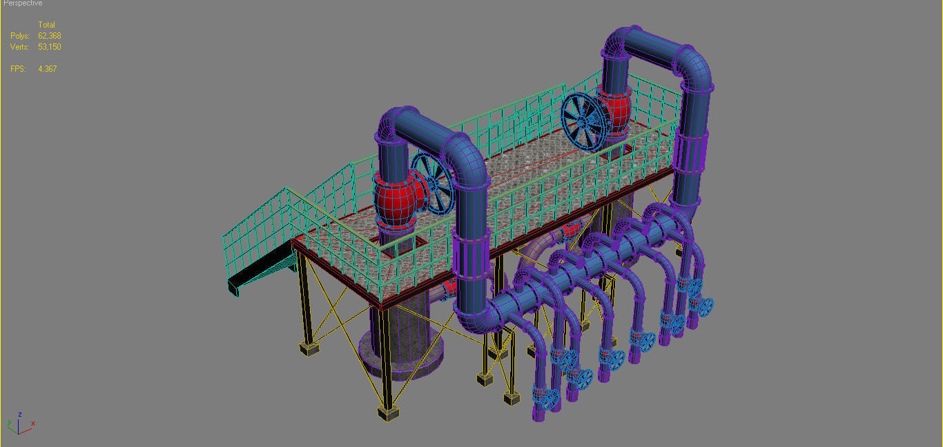 Piping System 1 3D model_11
