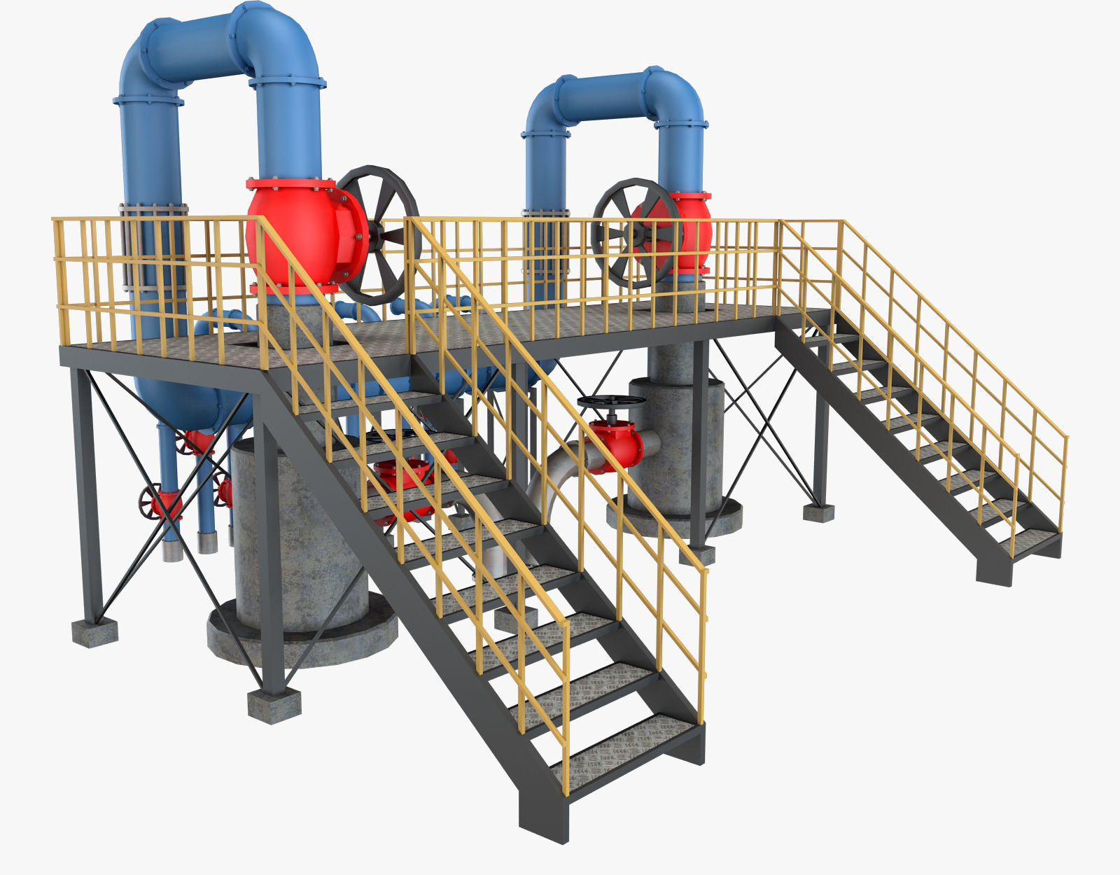Piping System 1 3D model_15