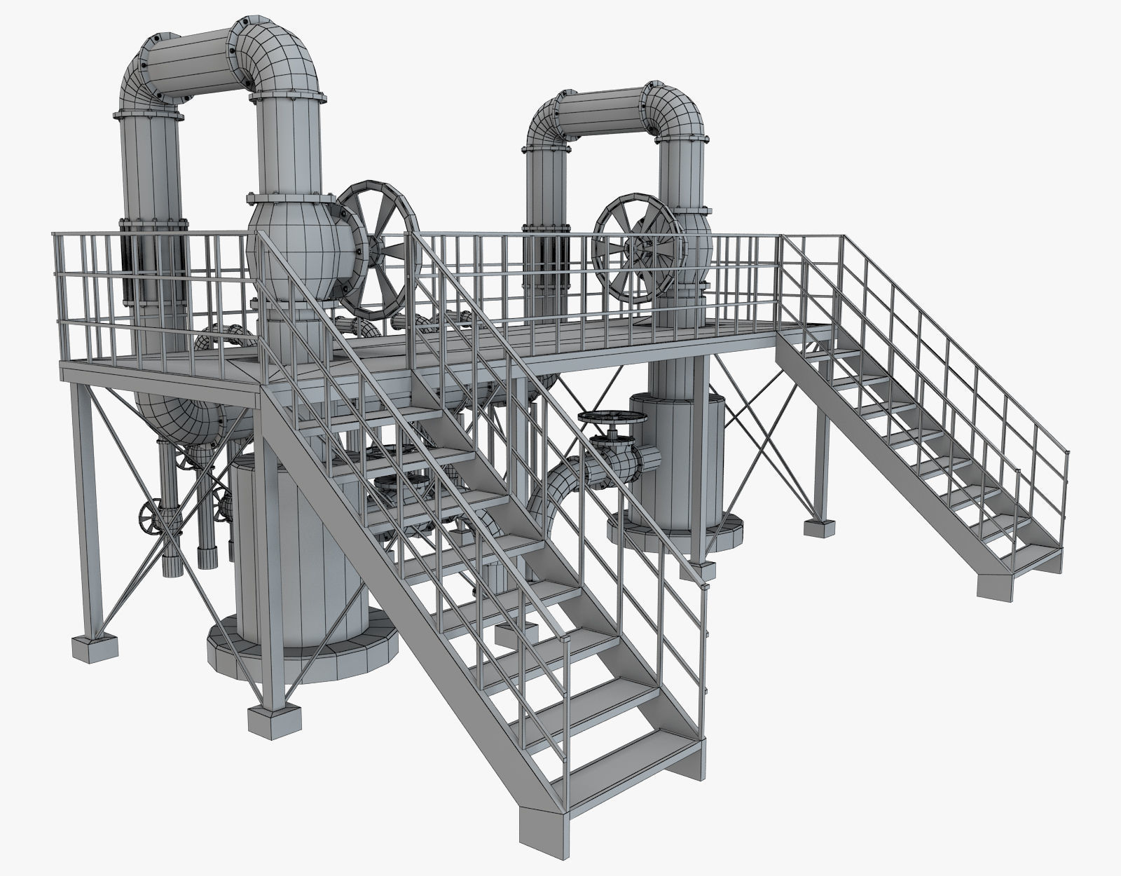 Piping System 1 3D model_5