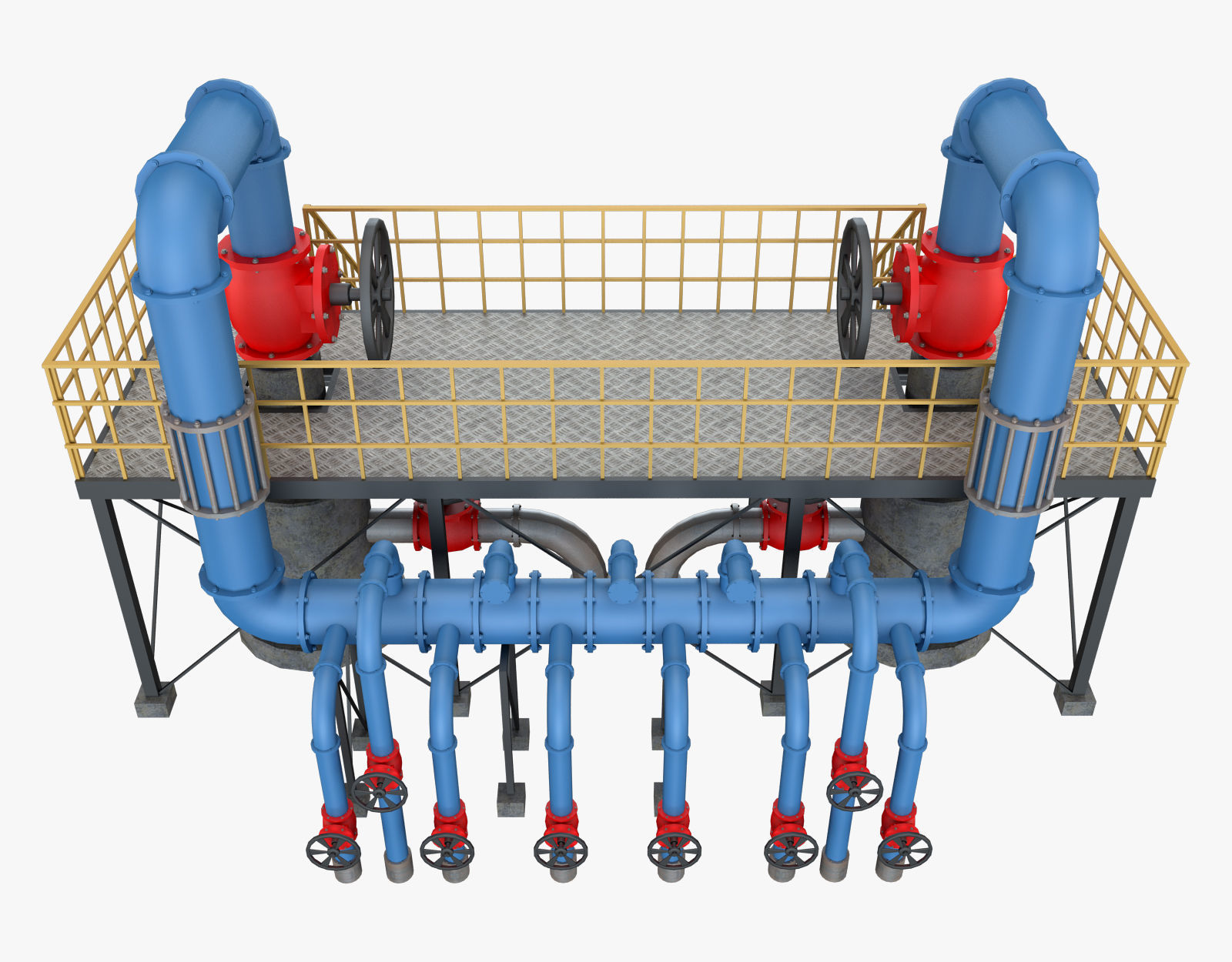 Piping System 1 3D model_17