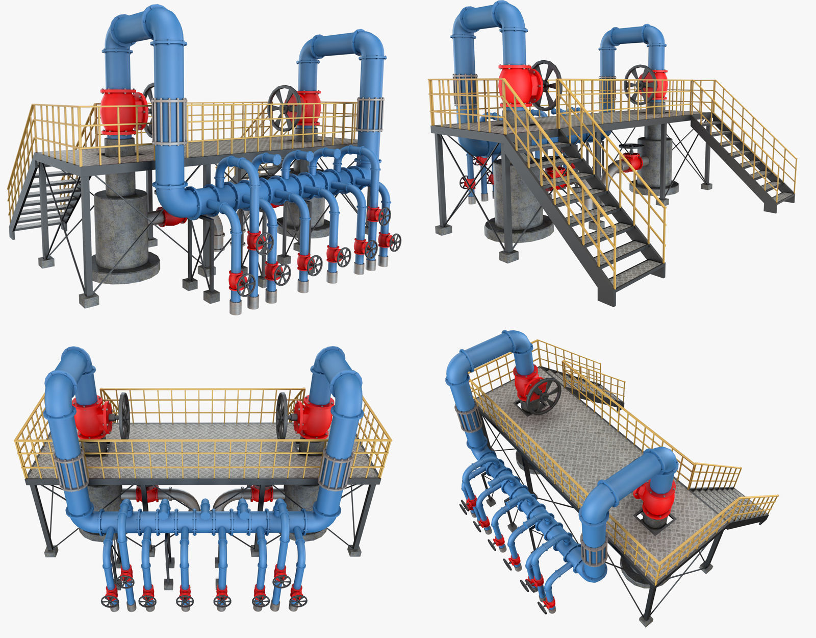 Piping System 1 3D model_19