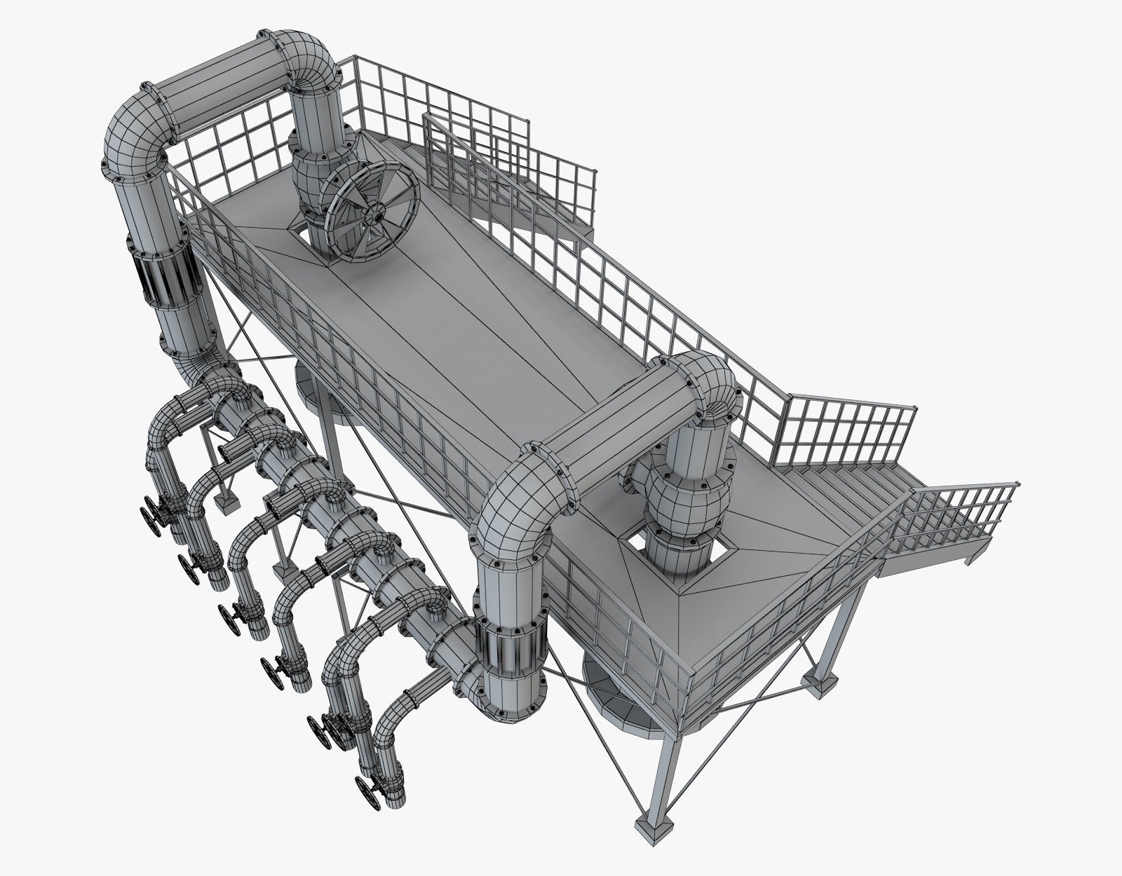 Piping System 1 3D model_8