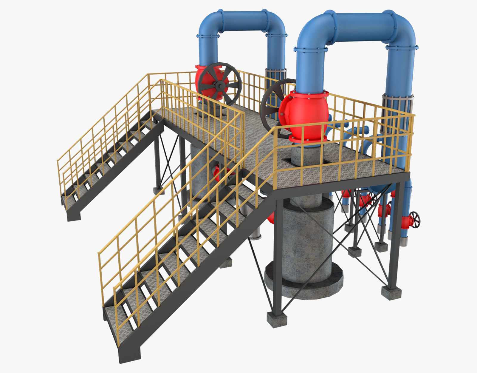 Piping System 1 3D model_16