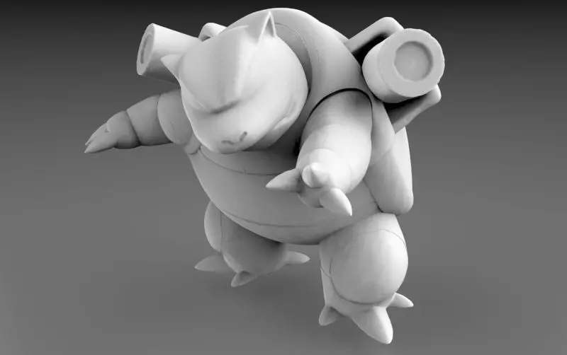 POKEMON - HIGH RES - 009 BLASTOISE 3D model_0