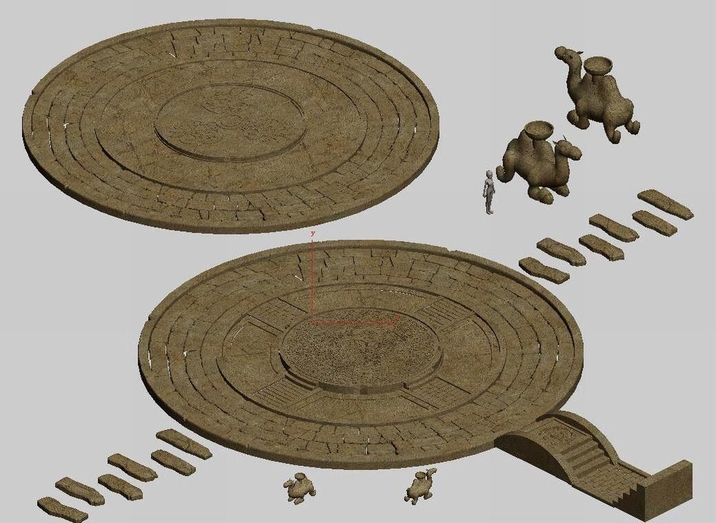 Desert Palace - Site - Camel 3D model_3