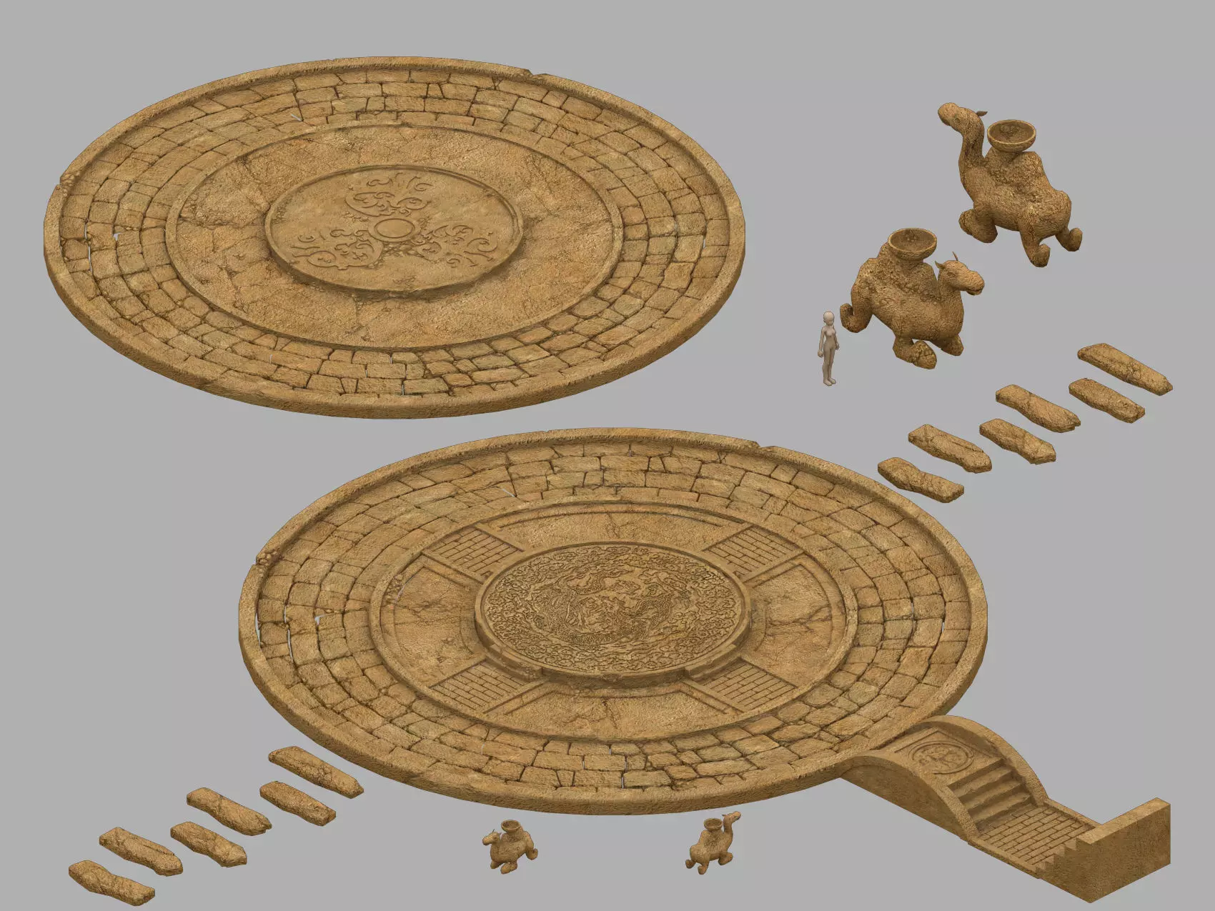 Desert Palace - Site - Camel 3D model_0