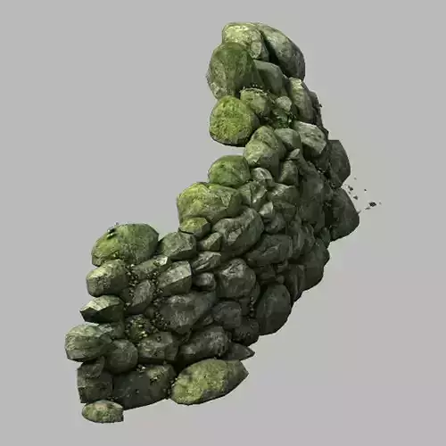 Mountain - moss - rocks 12