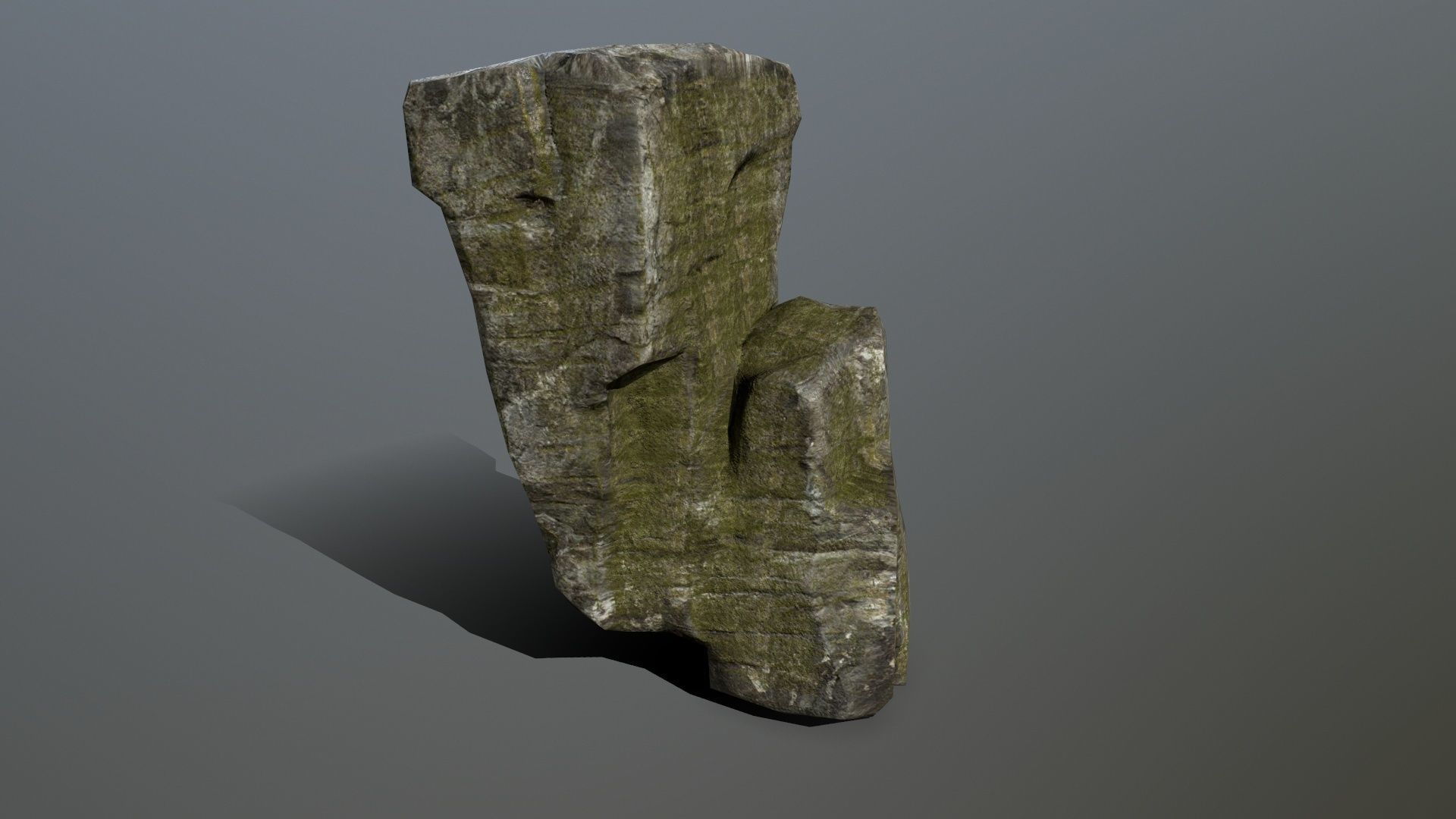 Rock Set Low-poly 3D model_3