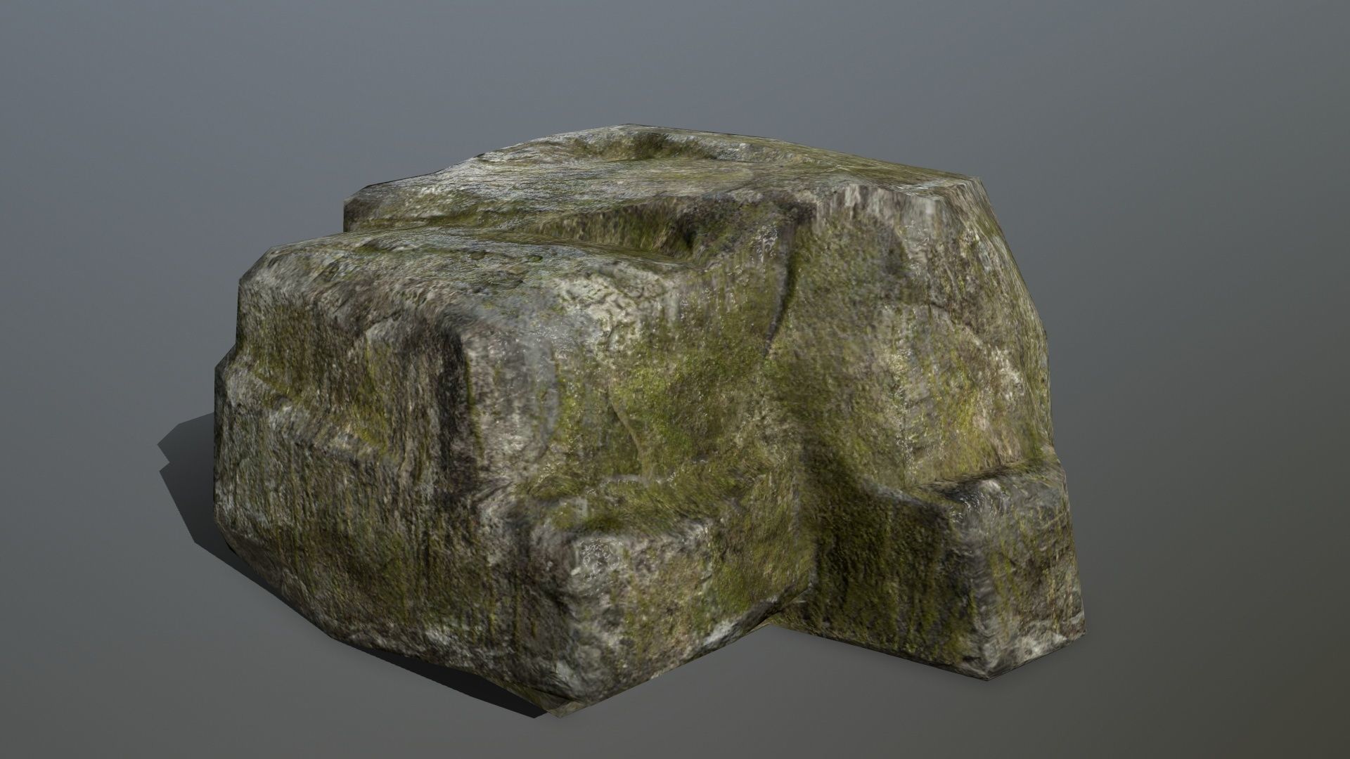 Rock Set Low-poly 3D model_5